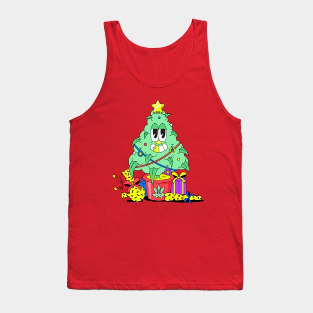 Christmas weed Tank Top by ovcharka